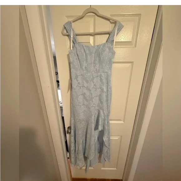 AZAZIE SASKIA POWDER BLUE MAXI DRESS - Picture 2 of 4